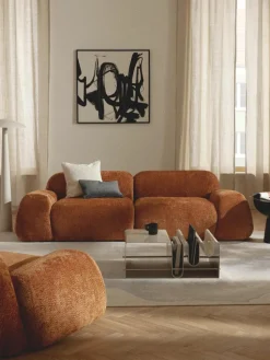 Modulares Sofa Wolke (3-Sitzer) aus Teddy-Bouclé