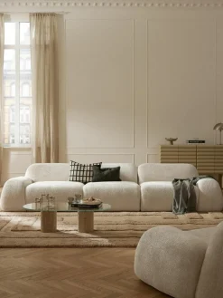 Modulares Sofa Wolke (4-Sitzer) aus Teddy-Bouclé