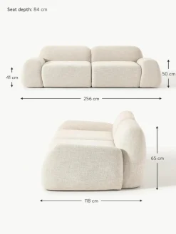 Modulares Sofa Wolke (3-Sitzer) aus Bouclé