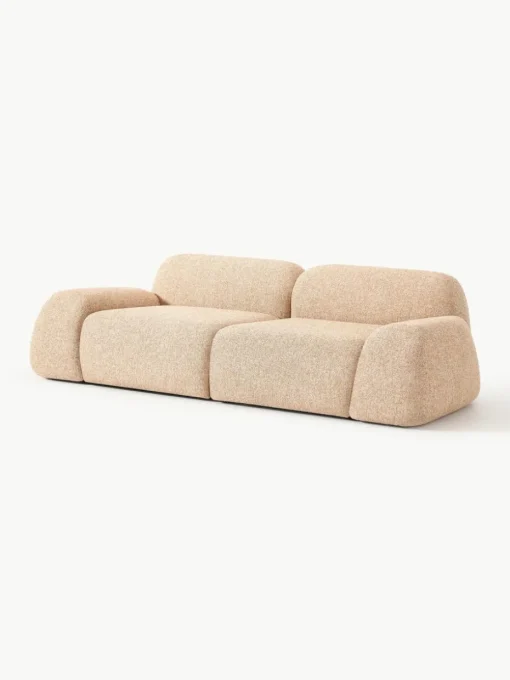Modulares Sofa Wolke (3-Sitzer) aus Bouclé