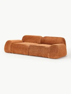 Modulares Sofa Wolke (3-Sitzer) aus Teddy-Bouclé