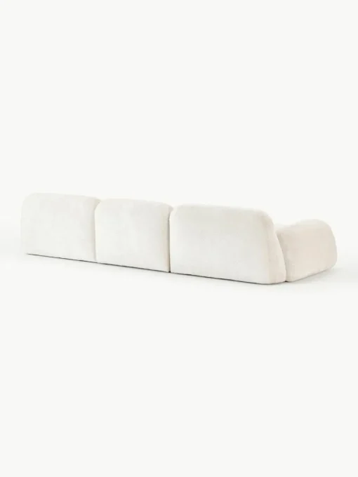 Modulares Sofa Wolke (4-Sitzer) aus Teddy-Bouclé