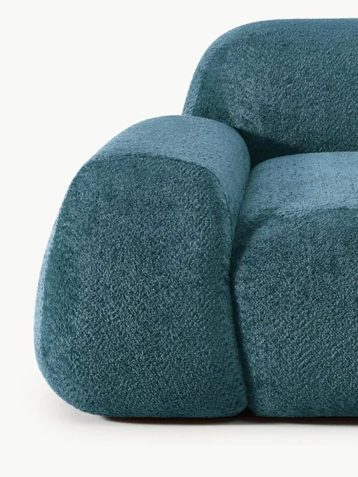 Modulares Sofa Wolke (3-Sitzer) aus Teddy-Bouclé