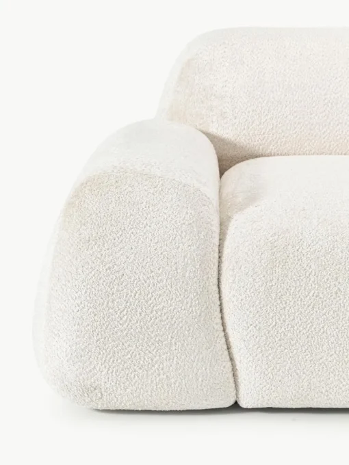 Modulares Sofa Wolke (3-Sitzer) aus Teddy-Bouclé