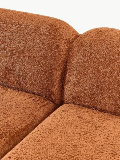 Modulares Sofa Wolke (3-Sitzer) aus Teddy-Bouclé