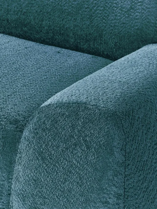 Modulares Sofa Wolke (3-Sitzer) aus Teddy-Bouclé