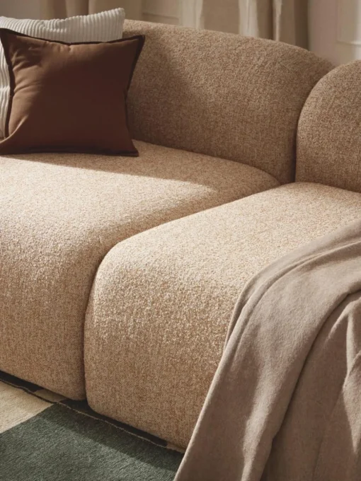 Modulares Sofa Wolke (3-Sitzer) aus Bouclé