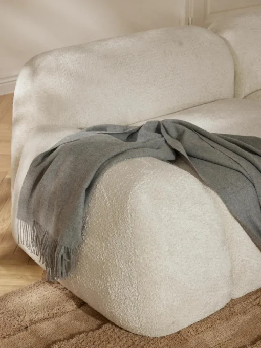 Modulares Sofa Wolke (3-Sitzer) aus Teddy-Bouclé