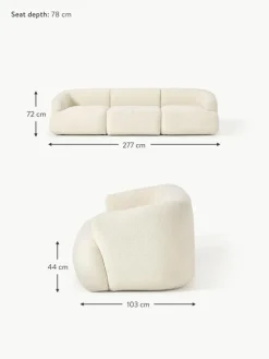 Modulares Teddy-Sofa Sofia (3-Sitzer)