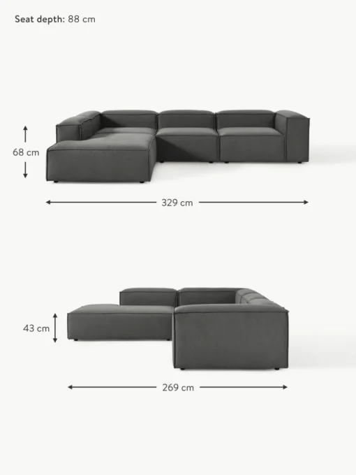 Modulares XL-Ecksofa Lennon