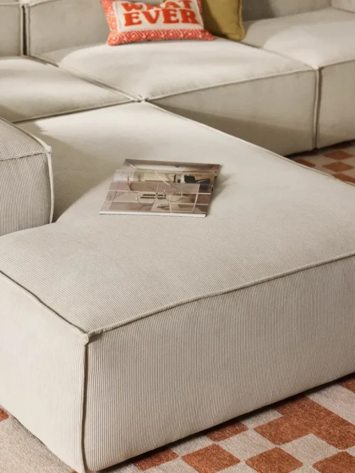 Modulares XL-Ecksofa Lennon aus Cord