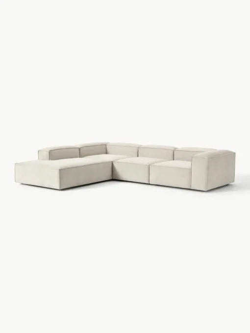 Modulares XL-Ecksofa Lennon aus Cord