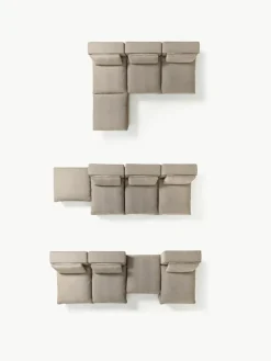 Modulares XL-Sofa Felix mit Hocker