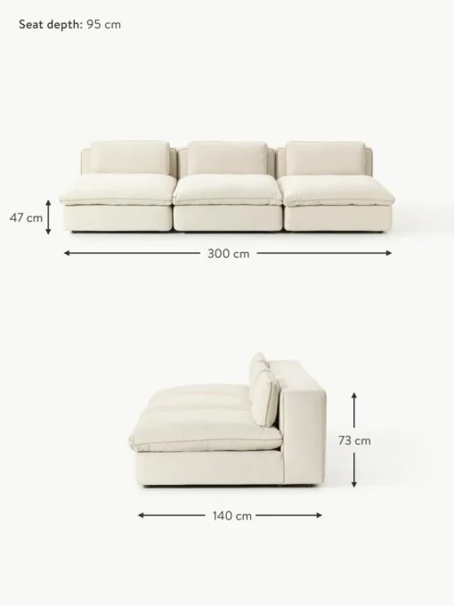 Modulares XL-Sofa Felix (3-Sitzer)