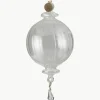 Mundgeblasene Baumanhänger Genuine, H 16 cm, 6 Stück