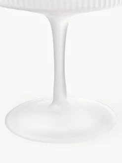 Mundgeblasene Champagnerschalen Ripple mit Rillenrelief, 2 Stück