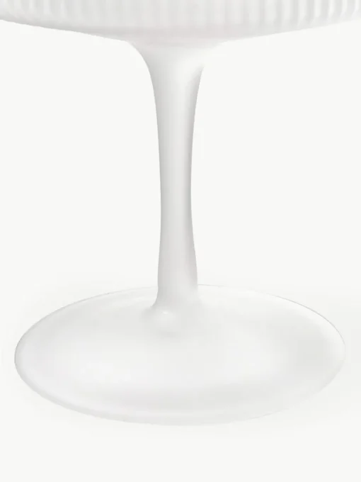 Mundgeblasene Champagnerschalen Ripple mit Rillenrelief, 2 Stück