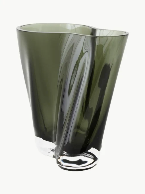 Mundgeblasene Glas-Vase Aer, H 19 cm