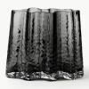 Mundgeblasene Glas-Vase Gry mit strukturierter Oberfläche, H 19 cm