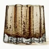 Mundgeblasene Glas-Vase Gry mit strukturierter Oberfläche, H 19 cm
