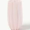Mundgeblasene Glas-Vase Melon, H 38 cm