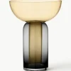 Mundgeblasene Glas-Vase Torus, H 33 cm