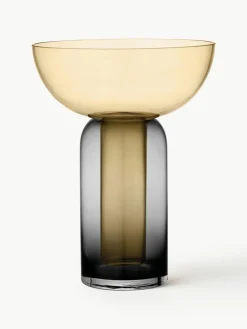 Mundgeblasene Glas-Vase Torus, H 33 cm