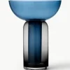 Mundgeblasene Glas-Vase Torus, H 33 cm