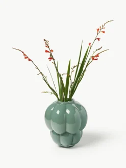 Mundgeblasene Glas-Vase Uva, H 28 cm