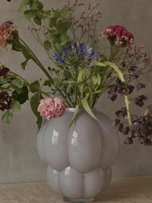 Mundgeblasene Glas-Vase Uva, H 28 cm