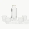 Mundgeblasene Karaffe Aleo mit Wassergläsern, 5er-Set