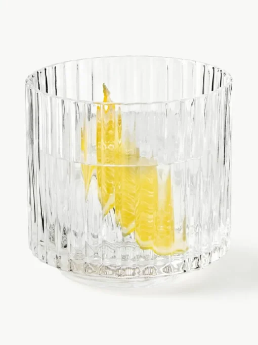 Mundgeblasene Karaffe Aleo mit Wassergläsern, 5er-Set