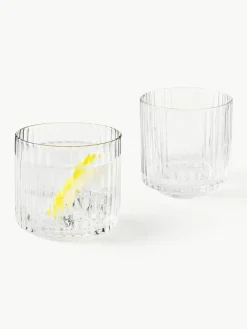 Mundgeblasene Karaffe Aleo mit Wassergläsern, 5er-Set