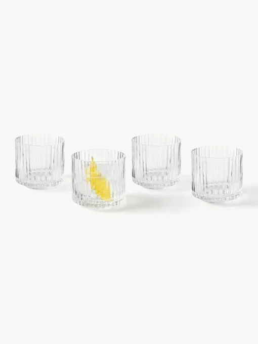 Mundgeblasene Karaffe Aleo mit Wassergläsern, 5er-Set