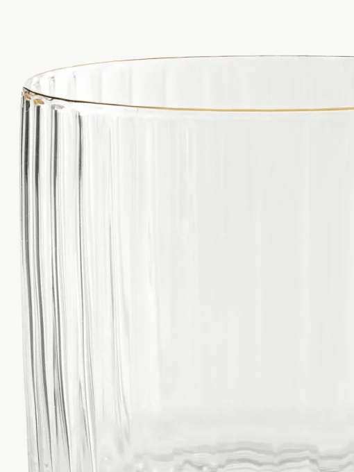 Mundgeblasene Karaffe Aleo mit Wassergläsern, 5er-Set