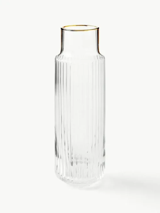 Mundgeblasene Karaffe Aleo mit Wassergläsern, 5er-Set