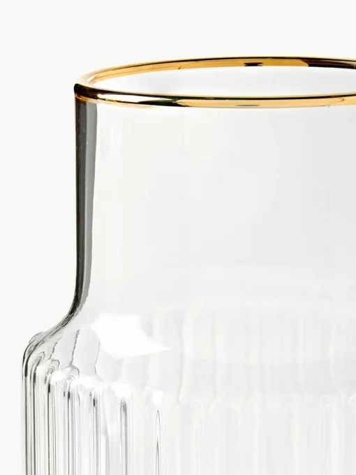 Mundgeblasene Karaffe Aleo mit Wassergläsern, 5er-Set