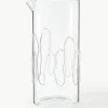 Mundgeblasene Karaffe Doodle mit Strukturmuster, 1.2 L