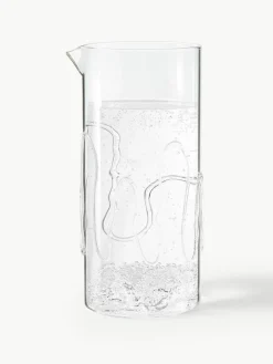 Mundgeblasene Karaffe Doodle mit Strukturmuster, 1.2 L