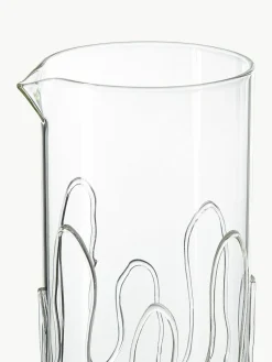 Mundgeblasene Karaffe Doodle mit Strukturmuster, 1.2 L