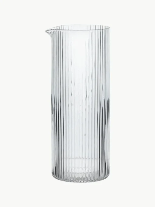 Mundgeblasene Karaffe Ripple mit Rillenrelief, 400 ml