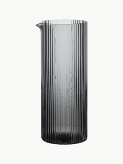 Mundgeblasene Karaffe Ripple mit Rillenrelief, 400 ml