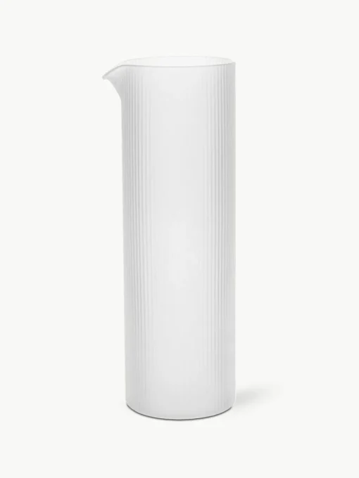 Mundgeblasene Karaffe Ripple mit Rillenrelief, 1.1 L