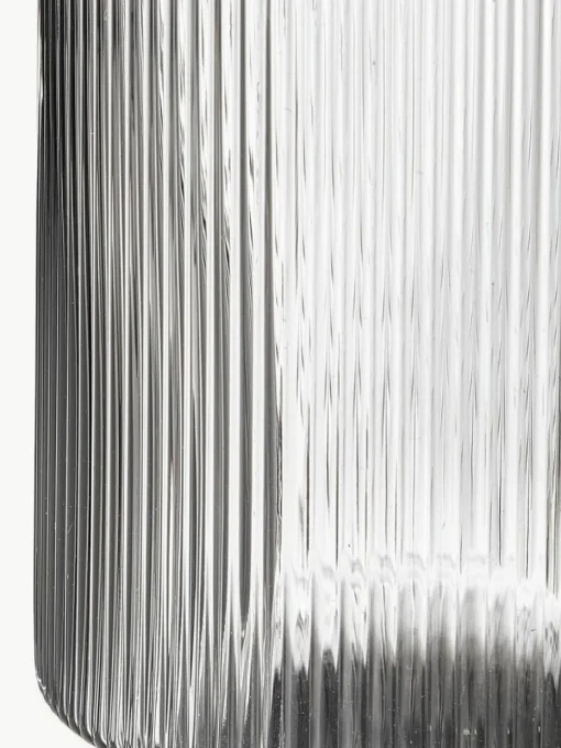 Mundgeblasene Karaffe Ripple mit Rillenrelief, 1 L