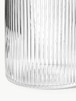 Mundgeblasene Karaffe Ripple mit Rillenrelief, 1 L