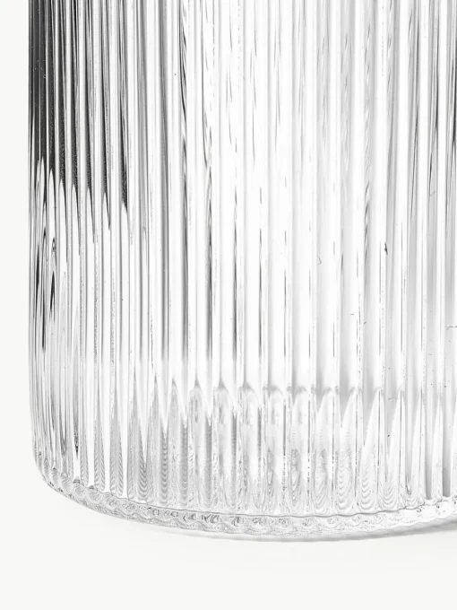 Mundgeblasene Karaffe Ripple mit Rillenrelief, 1 L