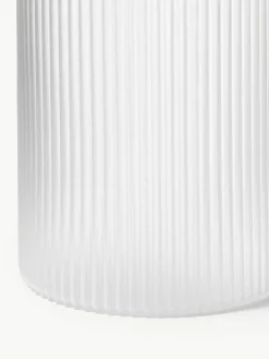 Mundgeblasene kleine Karaffe Ripple mit Wasserglas, 2er-Set