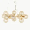 Mundgeblasene LED-Pendelleuchte Splendor
