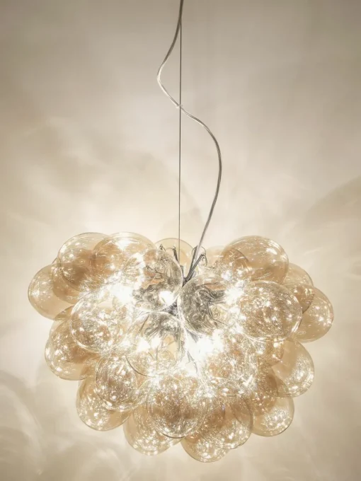Mundgeblasene LED-Pendelleuchte Gross