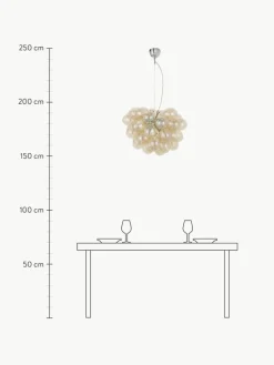Mundgeblasene LED-Pendelleuchte Gross